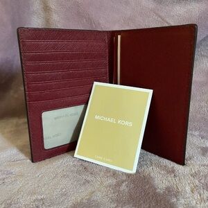 Michael Kors Burgundy Bifold Wallet/Card Holder